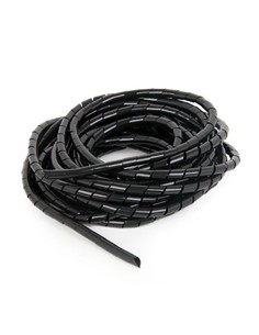 CABLEXPERT Cinta Helicoidal - cubrecable organizador espiral de 12 mm, 10 m, negro PRO0098966