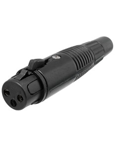 Conector XLR Hembra 3 contactos aéreo