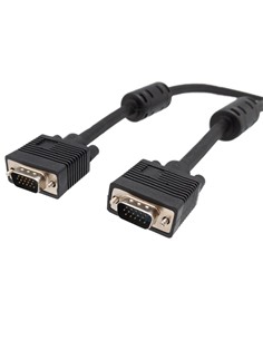 VGA, CABLE COAXIAL ALTA RESOLUCION, HDB15M - HDB15M, MOLDEADO, con ferritas, 1.8m