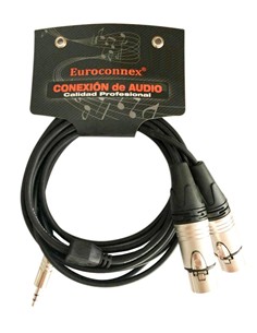 2*XLR Hem. a 3,5mm St. Ma., 3m.