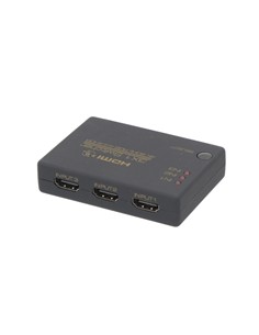 EUROCONNEX Switch HDMI 3 Entrada 1 Salidas 4K 60HZ HDCP 2.2 AV09 C/Mando