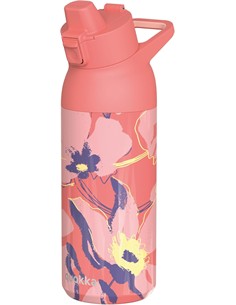 QUOKKA Termo Sipper TIde Coral Sketch 700Ml 12H Frio/36h Hielo