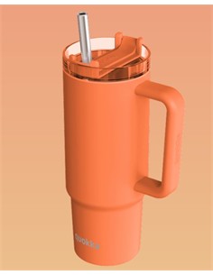 QUOKKA Termo Stream Papaya Orange 950Ml 8H Caliente/16h Frio/48H Hielo