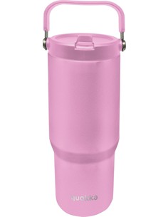 QUOKKA Termo Cool Con Asa Blossom  Rosa 860Ml 6h Caliente/18h Frio/48 Hielo