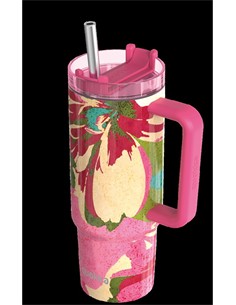 QUOKKA Termo Stream Rosa FLambel 950Ml 8H Caliente/16h Frio/48H Hielo