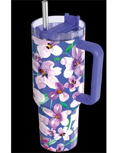 QUOKKA Termo Stream Flower Dusk 1200Ml 8H Caliente/16h Frio/48H Hielo