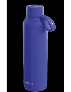 QUOKKA Botella Termo De Acero Con Colgador Dusk Azul 12H Caliente/18H Frio/48H Hielo