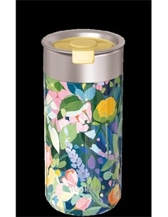 QUOKKA Termo Boost Con Infusionador 400Ml Floral Party 4h Caliente/10h Frio/24h Hielo