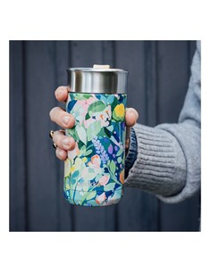 QUOKKA Termo Boost Con Infusionador 400Ml Floral Party 4h Caliente/10h Frio/24h Hielo