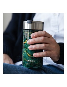 QUOKKA Termo Boost Con Infusionador 400Ml Grenstone 4h Caliente/10h Frio/24h Hielo