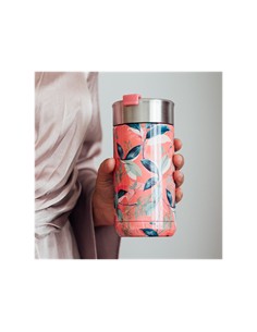 QUOKKA Termo Boost Con Infusionador 400Ml Exotic Rosa 4h Caliente/10h Frio/24h Hielo