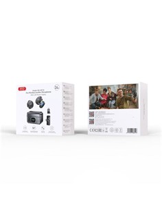 XO Pack 2 Microfonos de Solapa MC12 Con Iman Con Receptor TIpo C+Adaptador Lightning