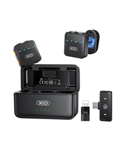 XO Pack 2 Microfonos de Solapa MC15 Con Iman/IA Con Receptor TIpo C+Adaptador Lightning