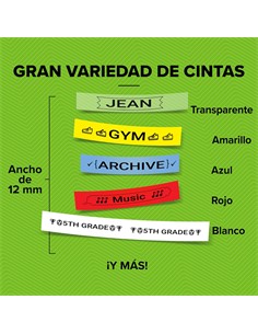 DYMO Cinta Etiquetadora Transparente 12x4mm S0721530