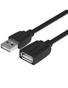 VENTION Cable Extensor Usb-A 2.0 M/H 5Mtrs Negro 480Mbps VAS-A44-B500