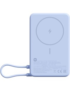XIAOMI Bateria Externa Portatil 10000mAh Azul Carga Inalambrica Magnetica ,Con Soporte WPB1007Z