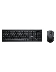 UNICO Pack Teclado+Raton Inhalambrico KB2036 Negro