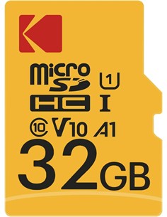 KODAK Tarjeta Memoria Micro SDHC 32Gb Con Adaptador UHS-I U1 V10 A1 90Mbps