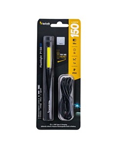 TECHNIK Linterna Recargable 150Lm Flaslight P150UV Negra IPX4