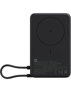 XIAOMI Bateria Externa Portatil 10000mAh Negra Carga Inalambrica Magnetica ,Con Soporte WPB1007Z