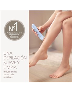 PHILIPS Afeitador De Piernas Y Axilas Lady Shave BRL127/00  Seco/Mojado Recargable