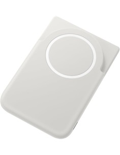 SAMSUNG Bateria Externa Portatil 5000mAh Inalambrica Magnetica Con Soporte Typical Qi2 15W Blanca