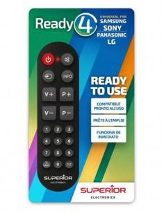 SUPERIOR Mando Televisor Compatible Ready 4 Para Sony, Samsung, LG, Panasonic