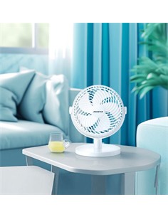 AIGOSTAR Ventilador Sobremesa ZEPHYR B30101LTI 3W 2 Velocidades Usb 5V