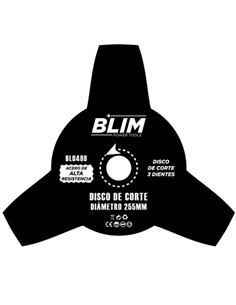 BLIM POWER TOOLS BL0498 DISCO DE CORTE 3 DIENTES PARA DESBROZADORAS BLIM