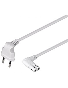 NIMO Cable Alimentacion Tipo 8 Acodado 5Mtrs Blanco WIR1058