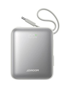 JOYROOM Bateria Externa 10000Mah Con Certificacion China Homologada CCC 22.5W Blanco+Cable C+Light