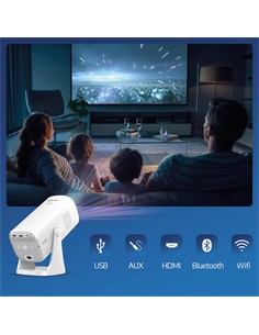 PHILIPS Proyector NEOPIX 230 Smart 180º Wifi Dual Band Hdmi,Usb,Bluetooth,