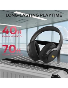 MONSTER Auricular Bluetooth TIpo Casco PERSONA 5TH ANC Con Cancelacion Ruido Negro