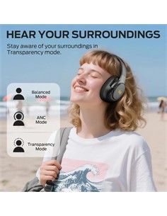 MONSTER Auricular Bluetooth TIpo Casco PERSONA 5TH ANC Con Cancelacion Ruido Negro