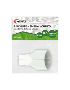 NIMO Enchufe Schuko Hembra Toma Tierra Para Montar MEL035