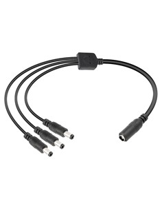 NIMO Distribuidor 3x Jack Macho Hueco 5.5x2.1mm WIR1910 Para Camara Vigilancia