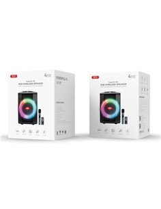 XO XOF53 ALTAVOZ KARAOKE RGB 40W CON MICROFONO INALAMBRICO F53 2