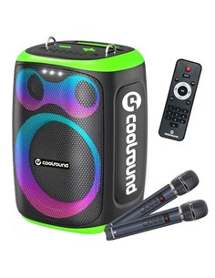 COOLSOUND CS0288 ALTAVOZ KARAOKE PORTATIL BLAST 8 300W VERDE