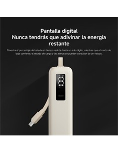XIAOMI Bateria Externa Portatil 20000mAh Azul 67W Cable Integrado PB2067