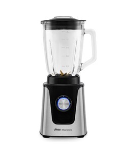 UFESA Batidora de Vaso Cristal Moonstone 1.5L 1500W 2 Velocidades Tritura Hielo