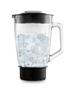 UFESA Batidora de Vaso Cristal Moonstone 1.5L 1500W 2 Velocidades Tritura Hielo