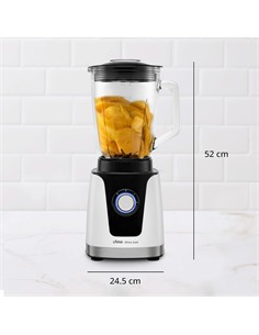 UFESA Batidora de Vaso Cristal WHITE GOLD 1.5L 1500W 2 Velocidades Tritura Hielo