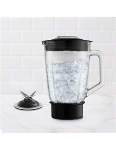 UFESA Batidora de Vaso Cristal WHITE GOLD 1.5L 1500W 2 Velocidades Tritura Hielo