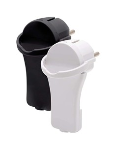 BRENNENSTUHL Cable Alargador Corriente 2mtrs Blanco H05VV-F Con Clavija Plana Acodada para Pared