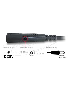 DELOCK Alargador Usb M/H Activo 5Gbps 5Mtrs 83089