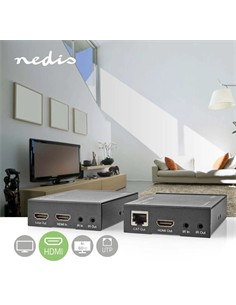 NEDIS Extensor HDMI POr Cable Red RJ45 60Mtrs VREP3480AT