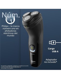 PHILIPS Afeitadora de Barba X3021/00 Recargable Seco Y Mojado