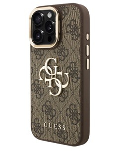 GUESS CARCASA 4G SOPORTE CAMARA IPHONE 15 PRO MAX MARRON 1