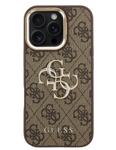 GUESS CARCASA 4G SOPORTE CAMARA IPHONE 15 PRO MAX MARRON 2