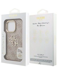 GUESS CARCASA 4G SOPORTE CAMARA IPHONE 15 PRO MAX ROSA 3